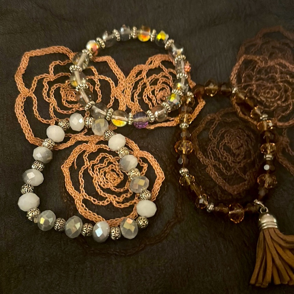 Beaded Bracelets set of 3
